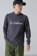 ベア天竺長袖ハイネックカットソー (MENS)