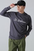 ベア天竺長袖ハイネックカットソー (MENS)