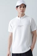 デルタ半袖ハーフジップアップカットソー (MENS)