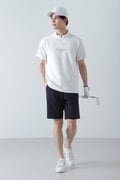 デルタ半袖ハーフジップアップカットソー (MENS)