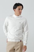 カシミヤタッチ天竺モックネックニットプルオーバー (MENS)