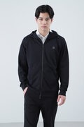 スクエアロゴジャガードフルジップフーディー (MENS)