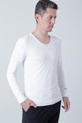 ツインコットUV×SUNPROFITメッシュ長袖Uネックインナー