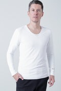 ツインコットUV×SUNPROFITメッシュ長袖Uネックインナー