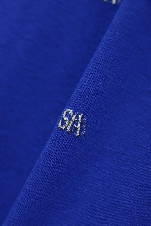 STAバックカットジャガード半袖ハイネックカットソー (WOMENS)