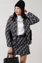 STAモノグラムプリント中綿キルトブルゾン (WOMENS)