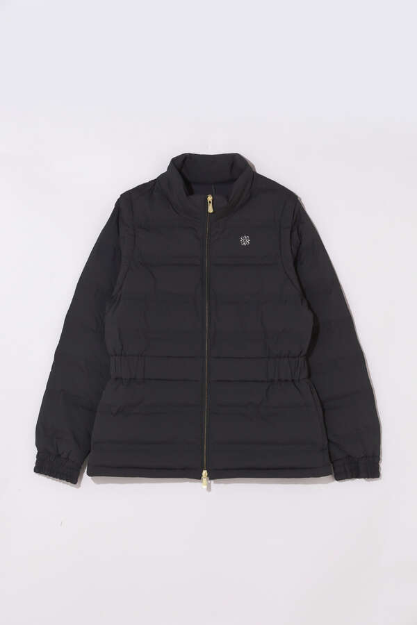 ロゴジャガード中綿ブルゾン (WOMENS)