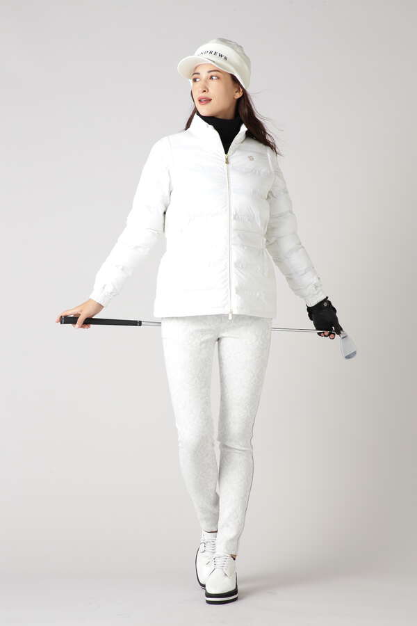 ロゴジャガード中綿ブルゾン (WOMENS)