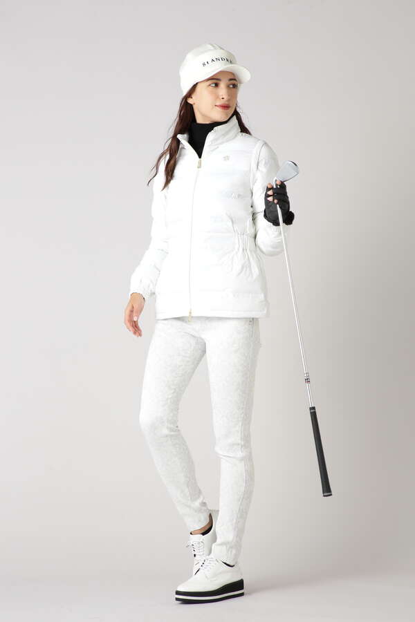 ロゴジャガード中綿ブルゾン (WOMENS)
