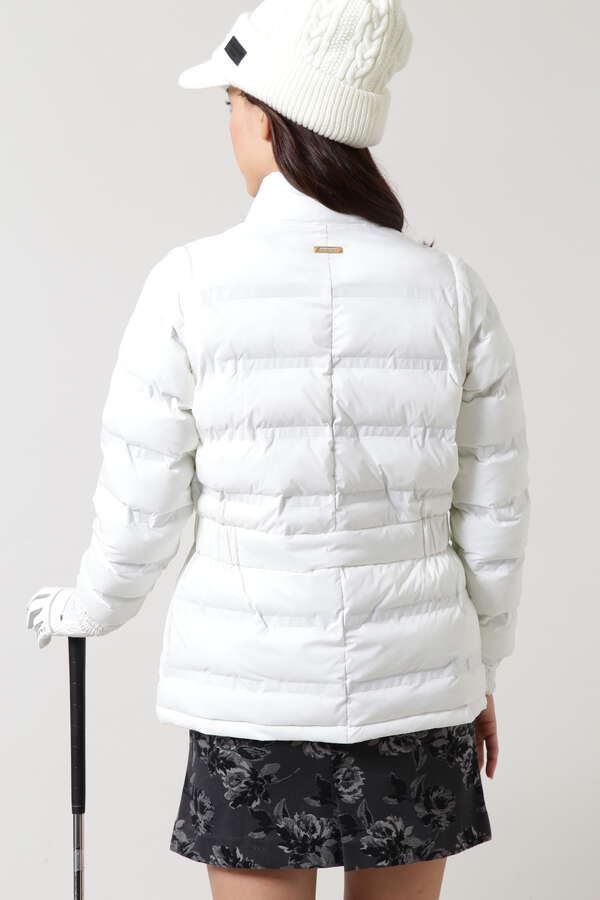 ロゴジャガード中綿ブルゾン (WOMENS)