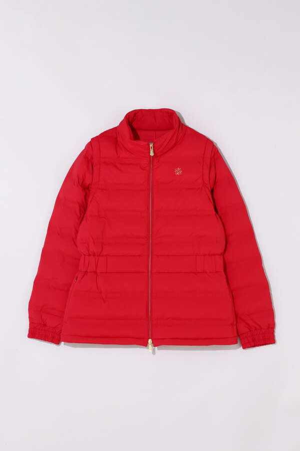 ロゴジャガード中綿ブルゾン (WOMENS)