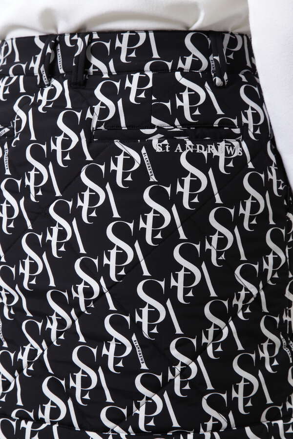 STAモノグラムプリント中綿キルトスカート (WOMENS)