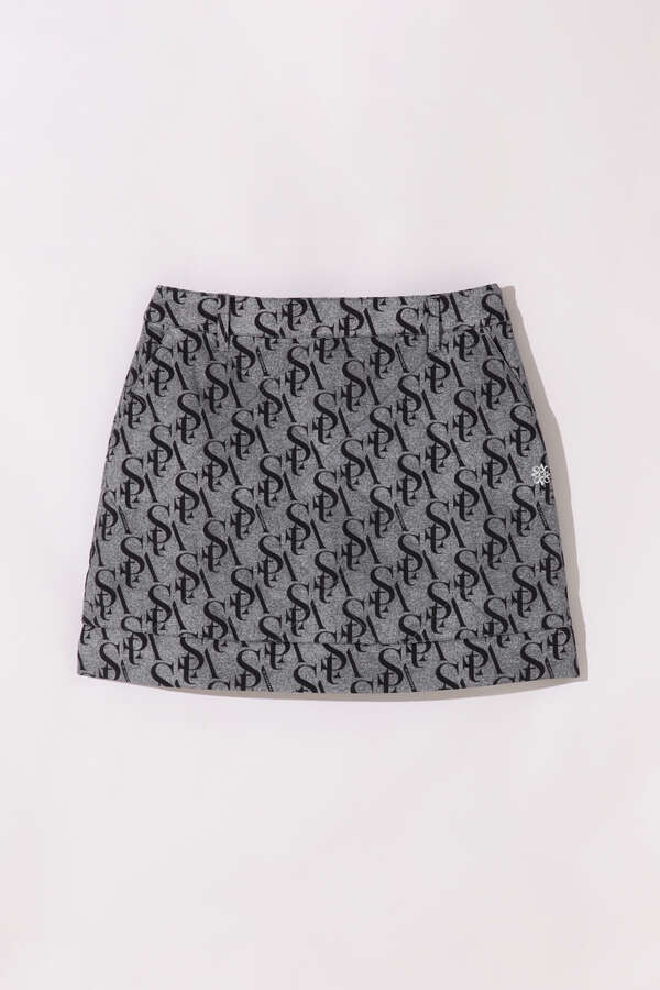 STAモノグラムプリント中綿キルトスカート (WOMENS)