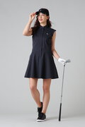 クールマックス サッカー 袖フリル ワンピース (WOMENS)
