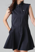 クールマックス サッカー 袖フリル ワンピース (WOMENS)