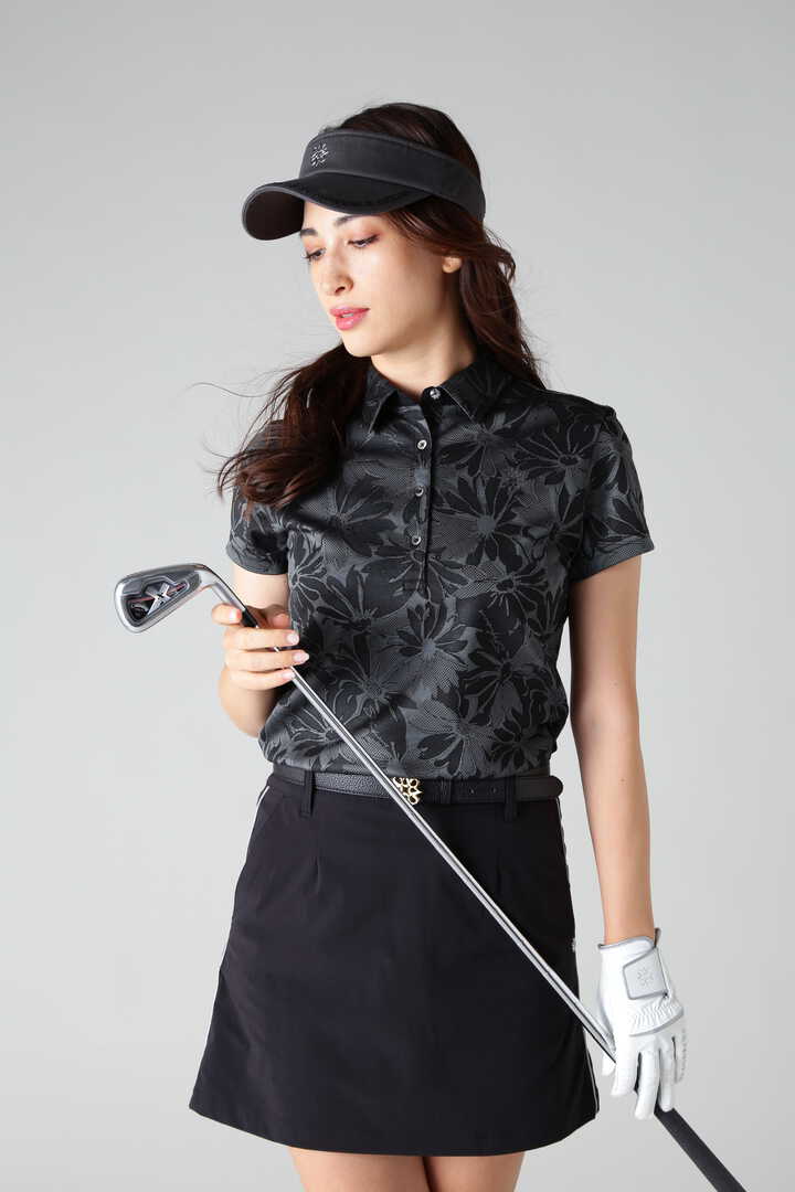 マーガレットフラワージャガード半袖シャツ (WOMENS)