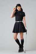 カチオンポリエステルベア天竺半袖ハイネックカットソー (WOMENS)