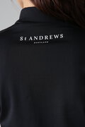 カチオンポリエステルベア天竺半袖ハイネックカットソー (WOMENS)