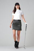 カチオンポリエステルベア天竺半袖ハイネックカットソー (WOMENS)