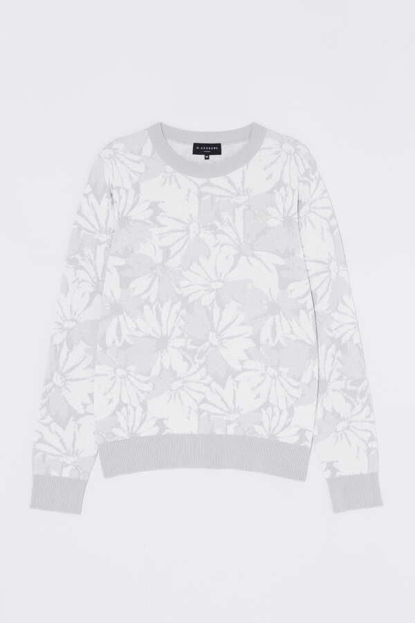 マーガレットフラワージャガードプルオーバーニット (WOMENS)