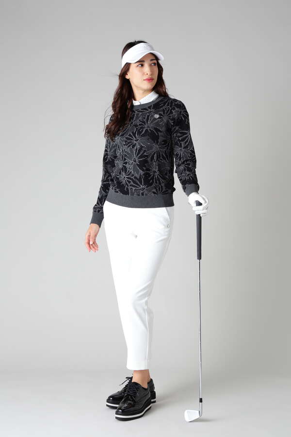 マーガレットフラワージャガードプルオーバーニット (WOMENS)