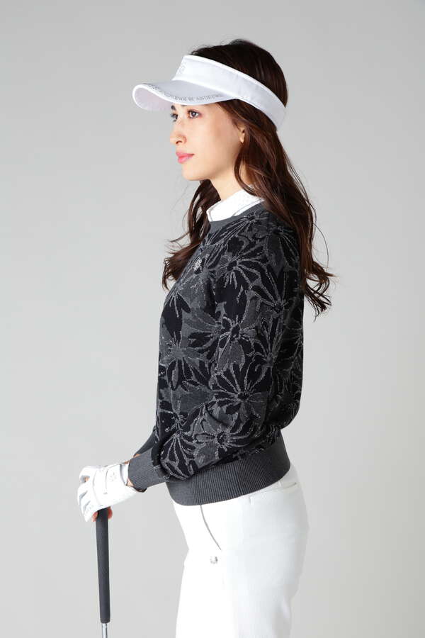 マーガレットフラワージャガードプルオーバーニット (WOMENS)