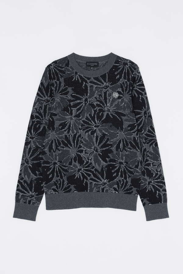 マーガレットフラワージャガードプルオーバーニット (WOMENS)