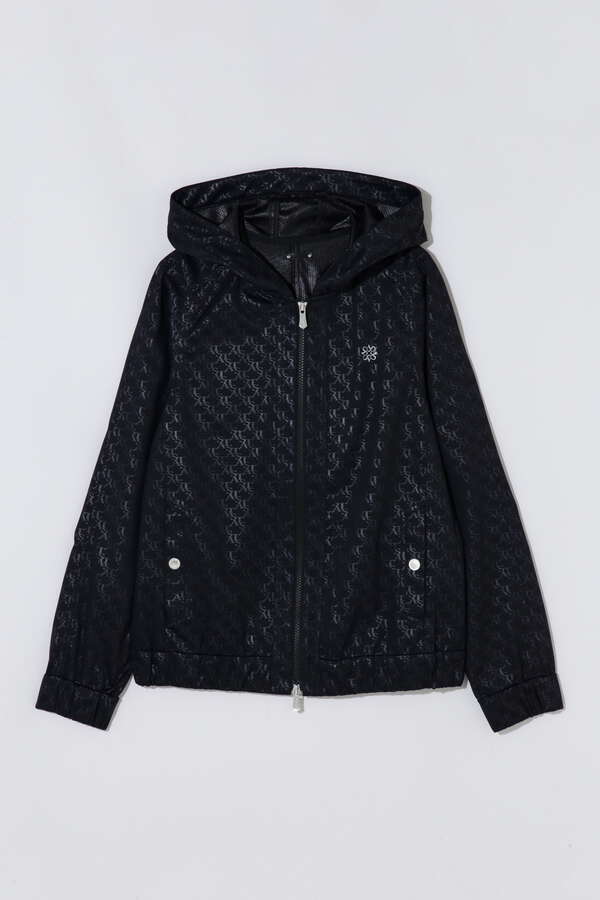 STAモノグラムエンボスボンディング フーディブルゾン (WOMENS)