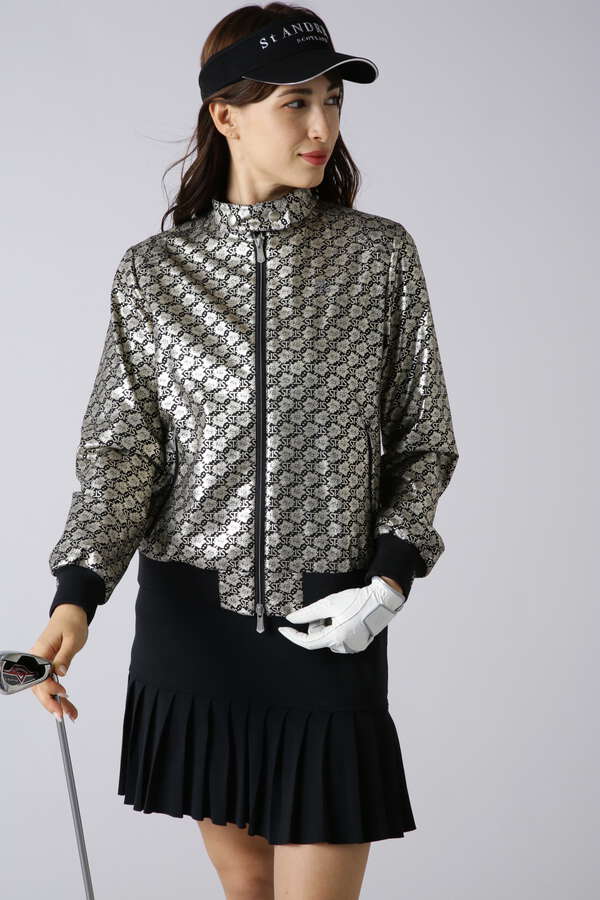 STボニースコットランド箔プリントブルゾン (WOMENS)