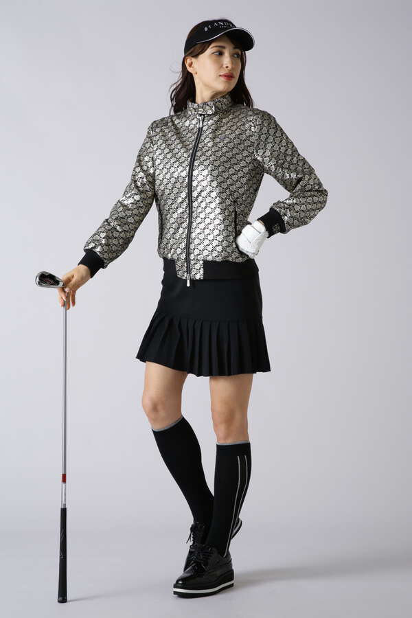 STボニースコットランド箔プリントブルゾン (WOMENS)