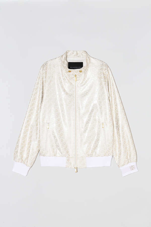 STボニースコットランド箔プリントブルゾン (WOMENS)