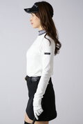 ベア天竺長袖ハイネックカットソー (WOMENS)
