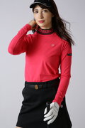 ベア天竺長袖ハイネックカットソー (WOMENS)