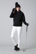 12G求心柄裏地付きクルーネックプルオーバーニット (WOMENS)