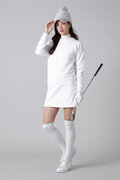 12G求心柄裏地付きクルーネックプルオーバーニット (WOMENS)