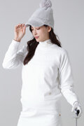 12G求心柄裏地付きクルーネックプルオーバーニット (WOMENS)