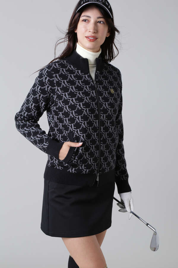 12G STAモノグラムジャガードニットブルゾン (WOMENS)