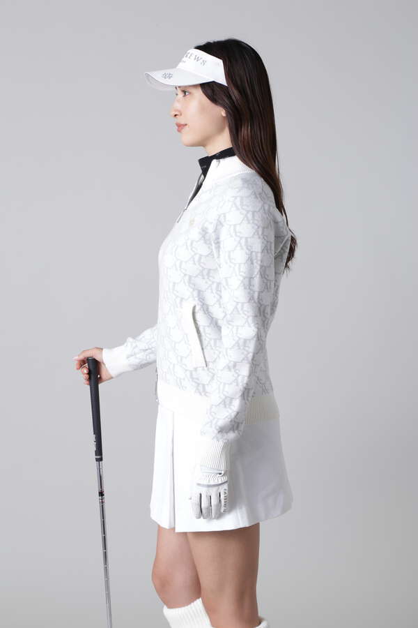 12G STAモノグラムジャガードニットブルゾン (WOMENS)