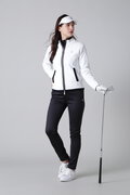 12G天竺裏地付きスタンドジップニットブルゾン (WOMENS)