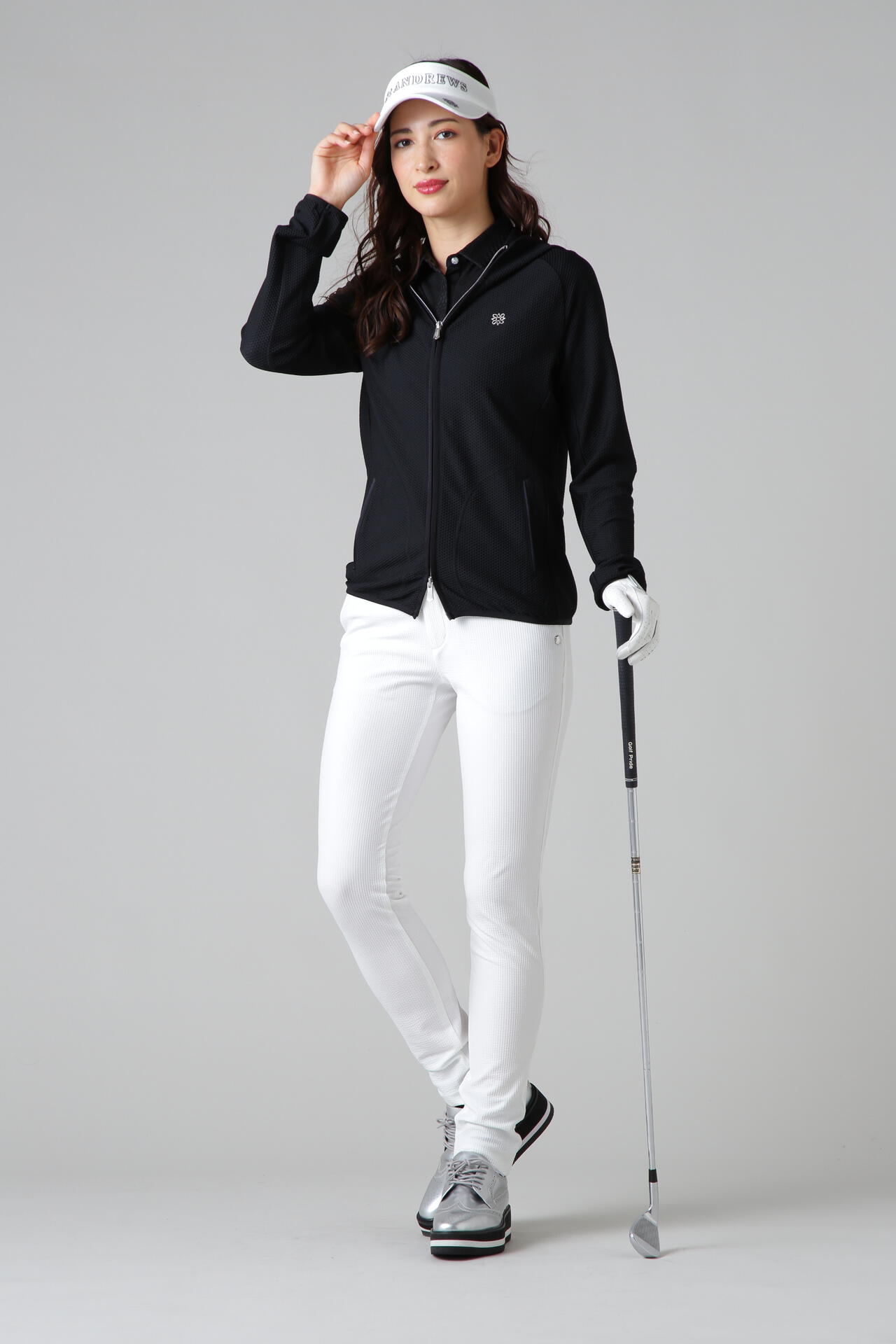 St ANDREWS】プラスリッチ ハニカムフルジップフーディ (WOMENS)