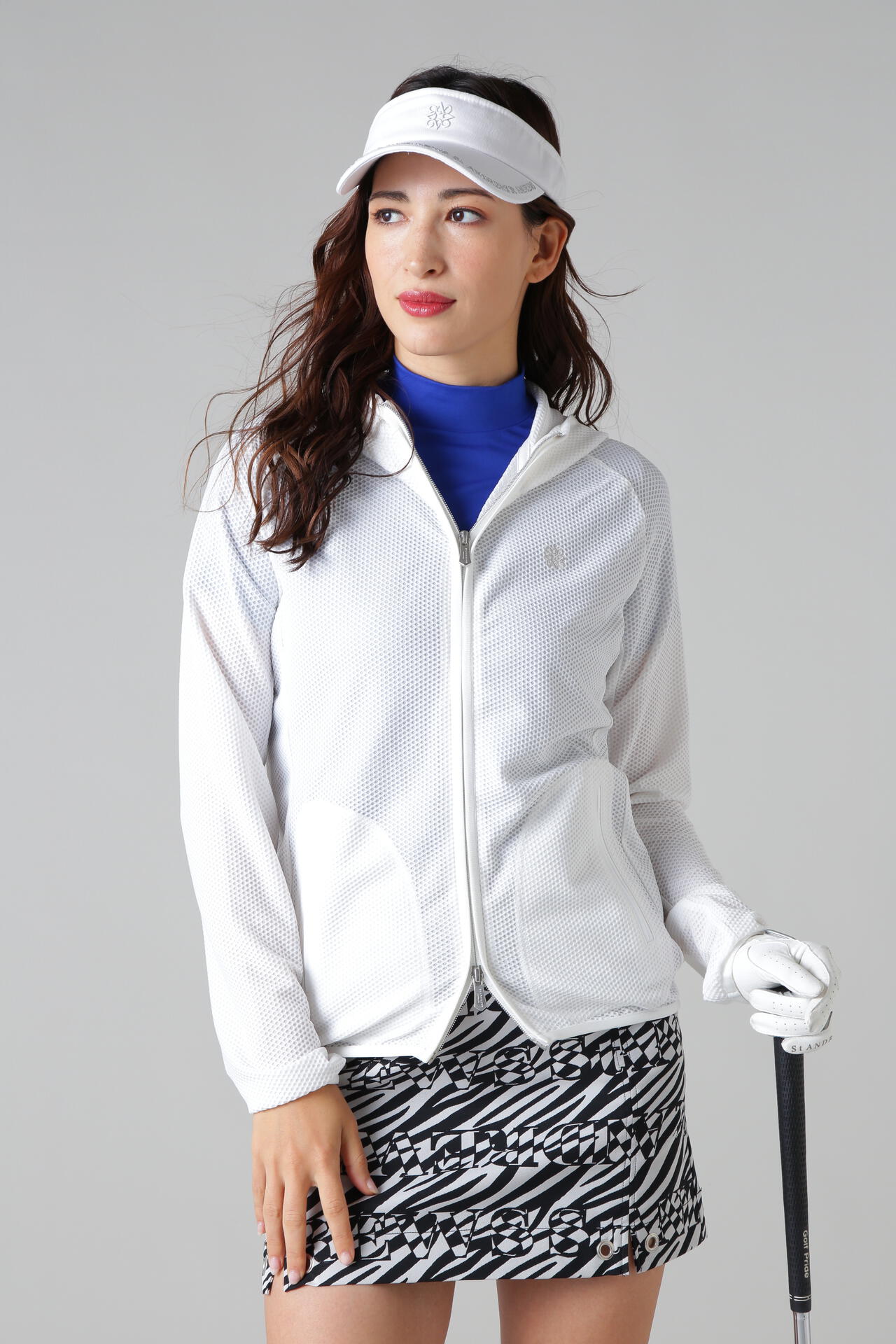 St ANDREWS】プラスリッチ ハニカムフルジップフーディ (WOMENS)