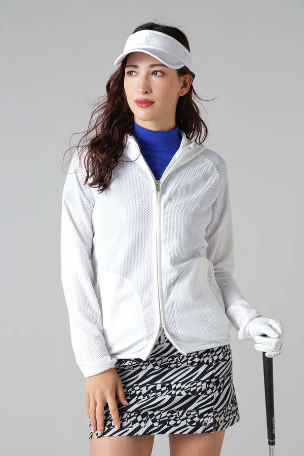 プラスリッチ ハニカムフルジップフーディ (WOMENS)