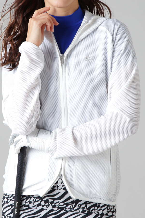 プラスリッチ ハニカムフルジップフーディ (WOMENS)