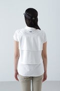 サッカーストライプ半袖シャツ (WOMENS)