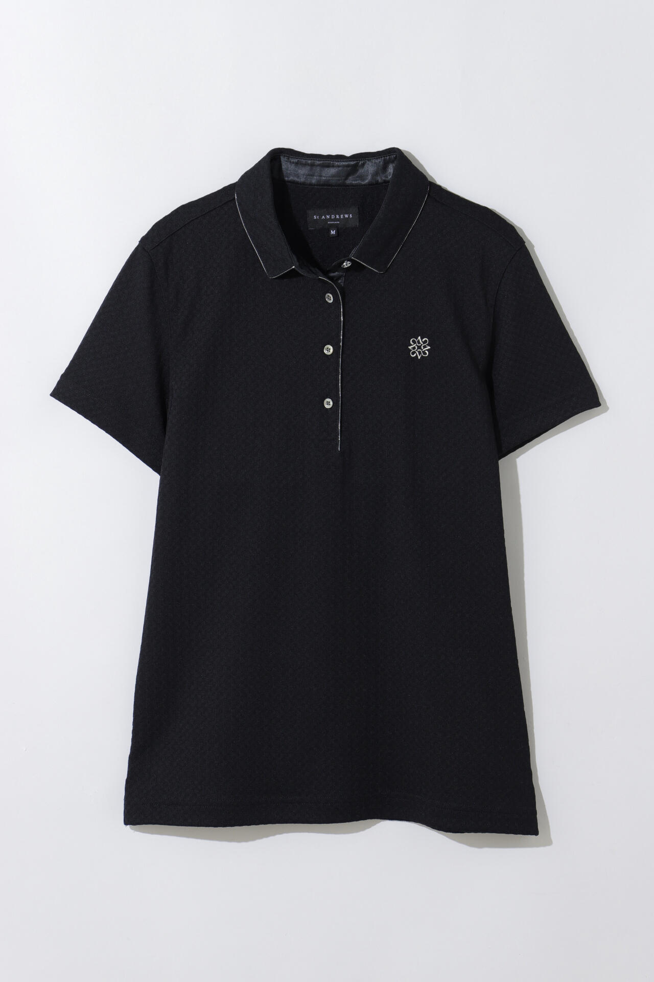 St ANDREWS】ギンガムジャガード半袖シャツ (WOMENS) 