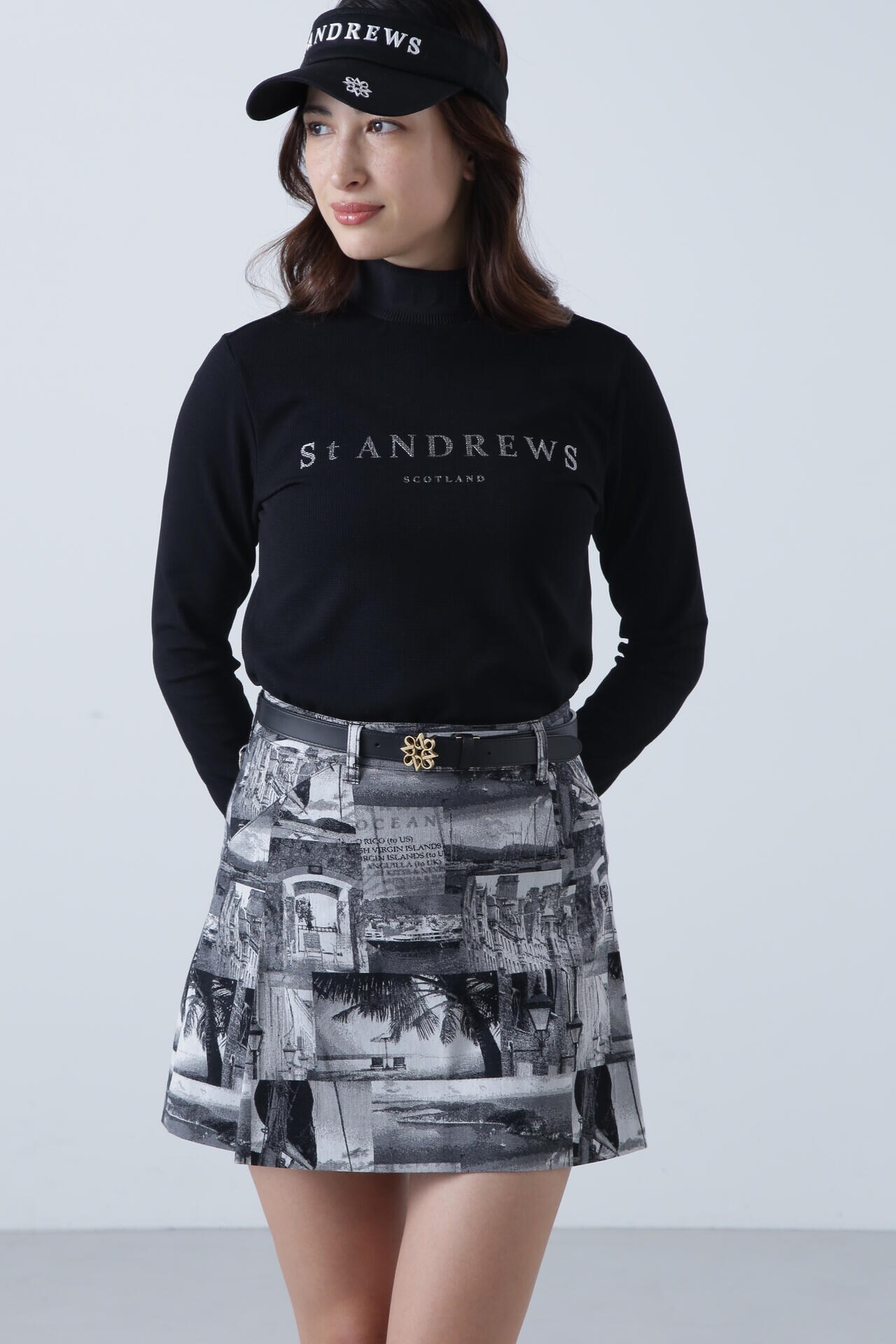 St ANDREWS】ブロックリバー長袖ハイネック (WOMENS)