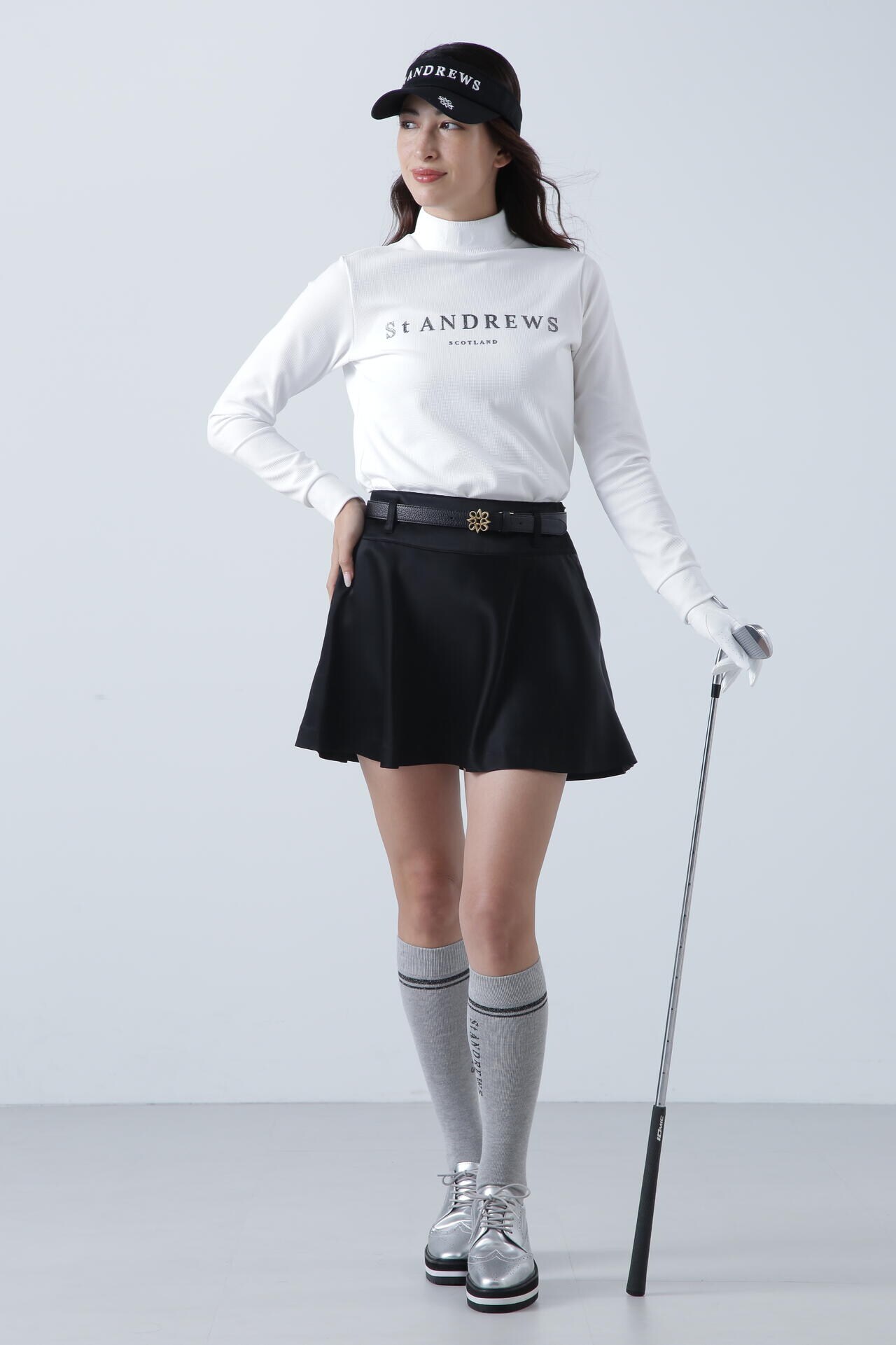 St ANDREWS】ブロックリバー長袖ハイネック (WOMENS)