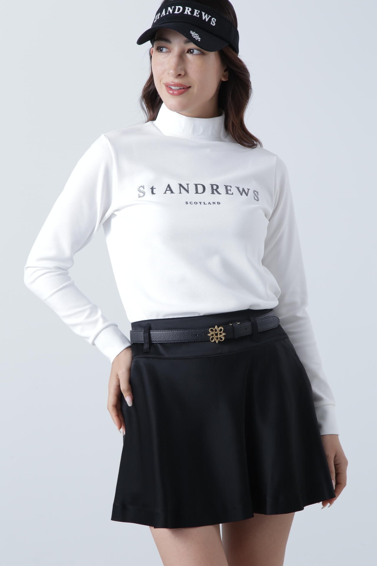 St ANDREWS】ブロックリバー長袖ハイネック (WOMENS)