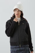 NYストレッチ中綿袖ニットブルゾン (WOMENS)