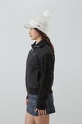 NYストレッチ中綿袖ニットブルゾン (WOMENS)